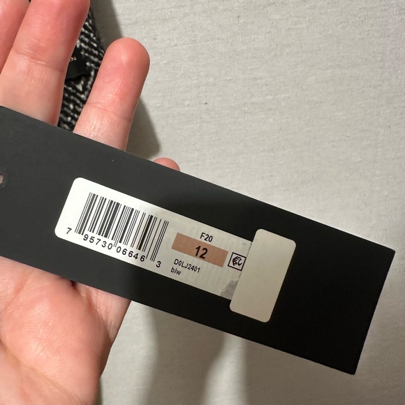 NWT Donna Karan Chevron Shawl-Collar Coat - size 12 - Picture 6 of 8